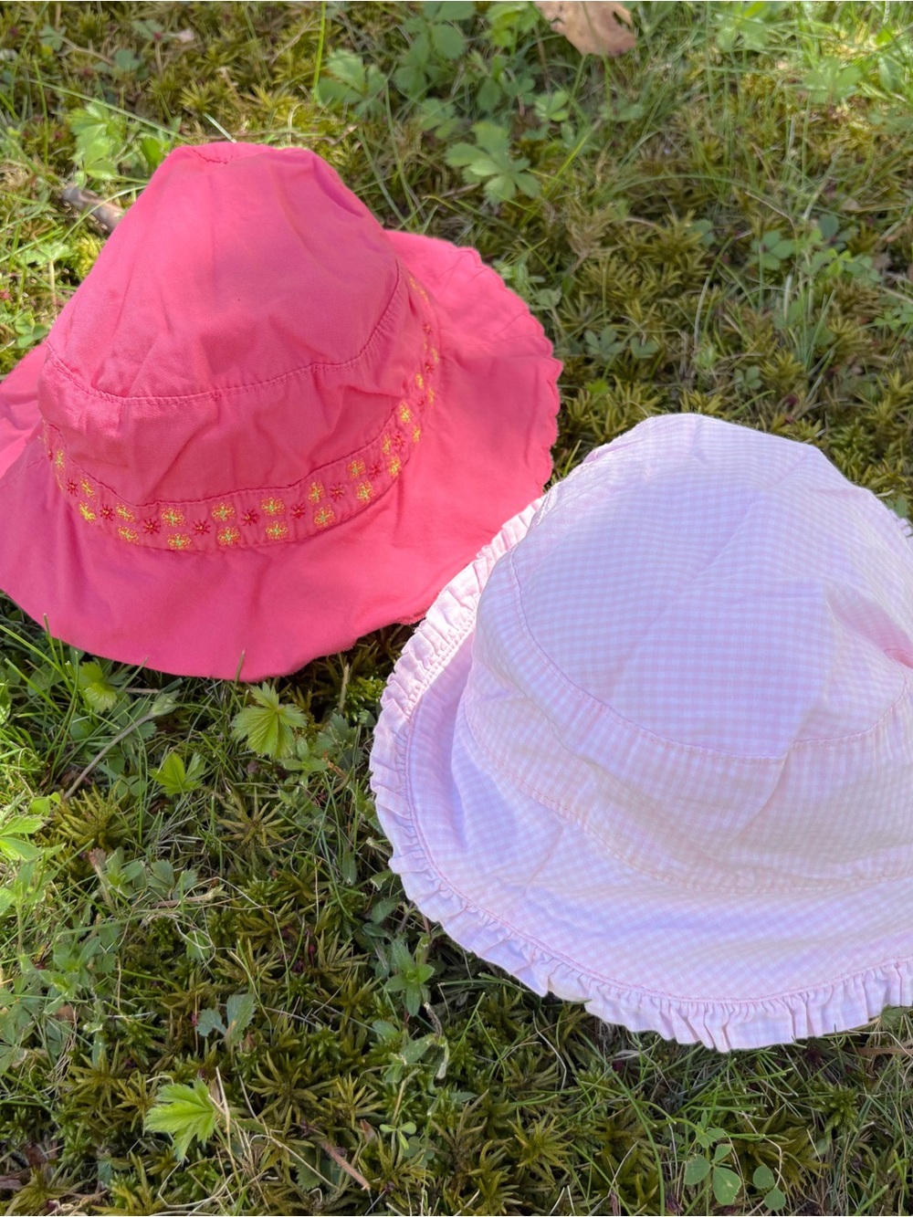VTG reversible Pink Toddler Sun Hat – Soft Pink Kids Bucket Hat - Picture 3 of 3